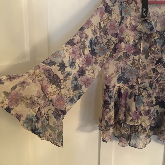 Sheer chiffon blouse by Buffalo - Picture 3 of 5